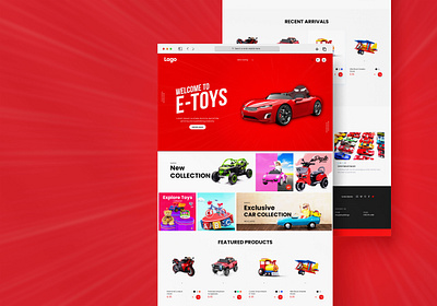 E-Toys Landing Page