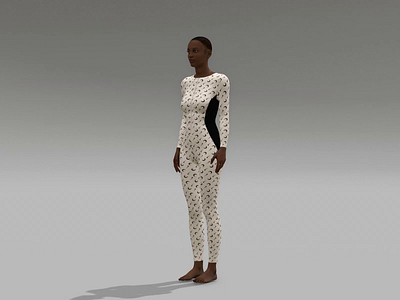 Marine Serre x Nike 3D digital catsuit 3d animation ar art augmented reality design digital extended reality fashion garment jumpsuit kristina vilyams lens marine serre metaverse nft nike ux web3 xr