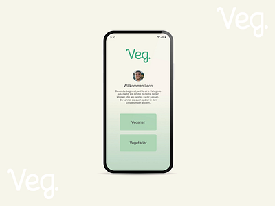 Mobile App - Veg. chat logo mobile app recipes vegan vegetarian