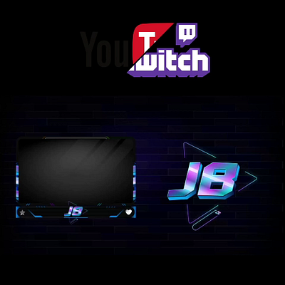 custom animated stream pack overlay! 3d animation branding graphic design logo motion graphics