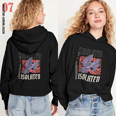 Outfit Mockup Collection 07 apparel clothes design download fabric fashion female girl mockup model psd sweatshirt textile woman