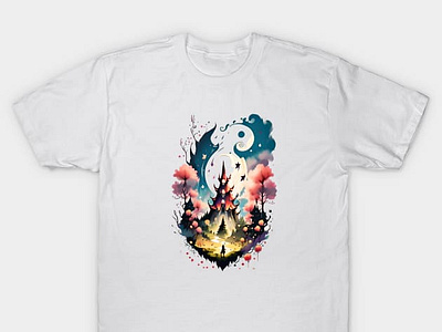 Fairy tale world. T-Shirt art branding comic design digital disney event poster fairy tale graphic design illustration layout design oo4 graphics poster design ui