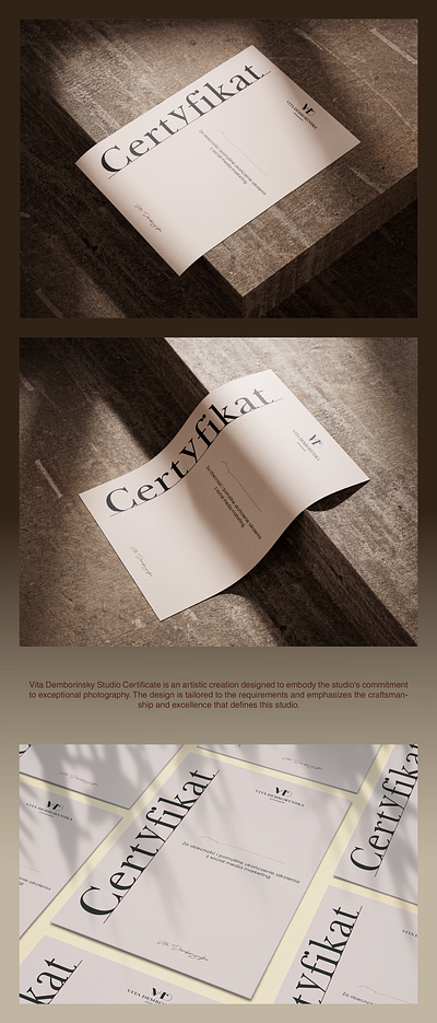 Certificate design branding certificate graphic design logo