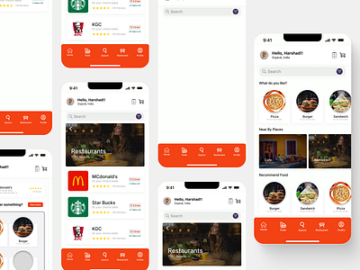 Restaurant Table Reservation Mobile App: Screens app app design booking branding design food food app food delivery food order app interaction design ios ios design logo mobile app reservation app restaurant swiggy uber eats ui zomato