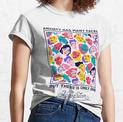 Anxiety T-Shirt Design design graphic design hand draw illustration vector