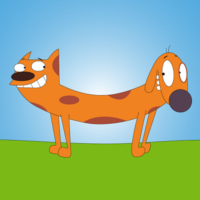 Catdog design graphic design illustration vector