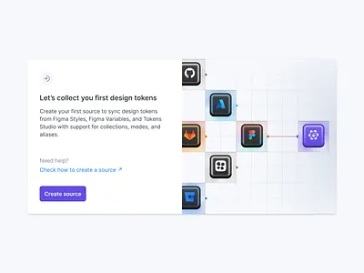Specify · Source Empty State apps bitbucket colorful connection data design token empty state extraction figma github gitlab illustration specify sync tokens studio ui