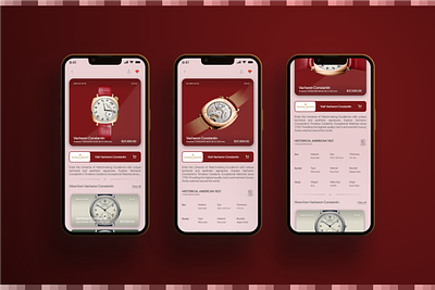 Watch Store App Concept ≡ Product Details Page Design adroid app app ui apple branding chrono concept design graphic design ios iphone ui ux watches