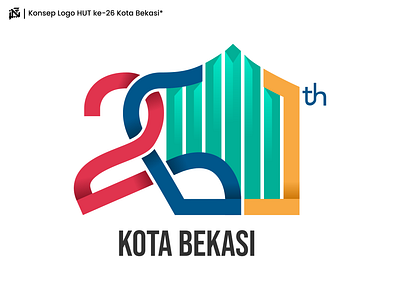 Bekasi City 26th Anniversary Logo Concept graphic design logo vector