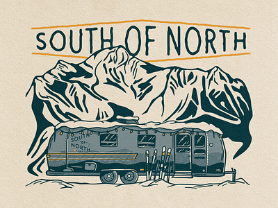 South of North Brewing apparel branding design graphic design illustration outdoors screenprint vector