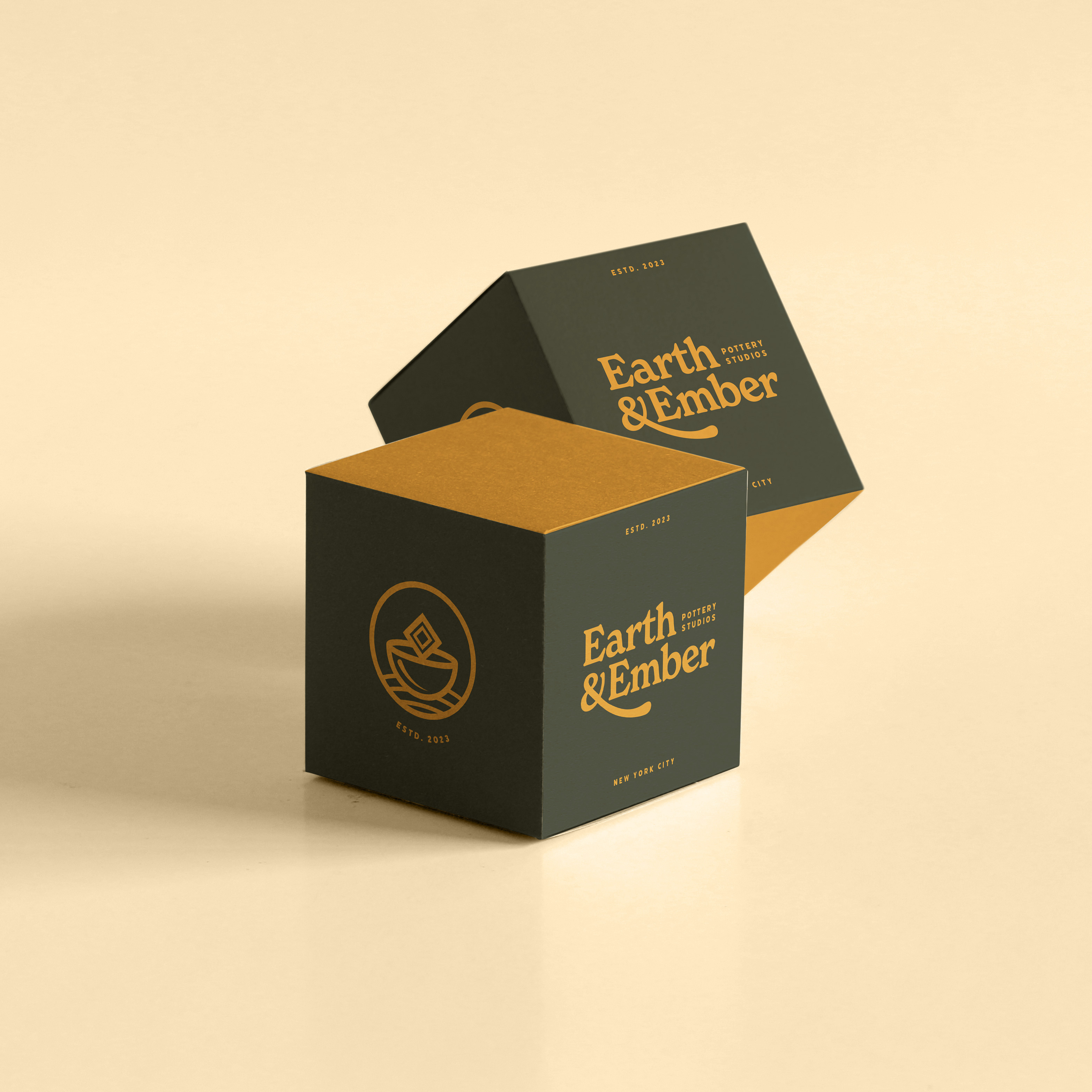 Example of Earth & Ember branding/packaging