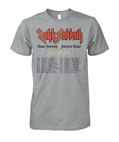 Zakk Sabbath Tour Forever Forever Tour 2024 Shirt forever tour 2024 shirt hoodie long sleeve tour forever forever womens crew tee zakk sabbath