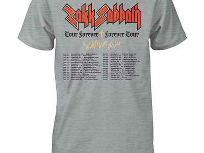 Zakk Sabbath Tour Forever Forever Tour 2024 Shirt forever tour 2024 shirt hoodie long sleeve tour forever forever womens crew tee zakk sabbath