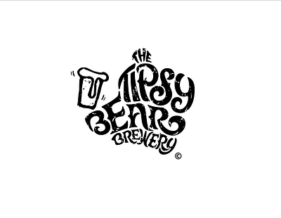 Unused but not unloved bear beer branding handscript handwriting logo typography