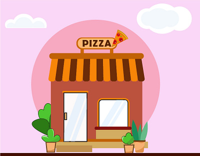 Pizza shop illustration art cafe food graphic design illustration illustration work pizza pizza house pizza hut pizza party pizza shop pizza time pizzachef pizzalover restaurants vector