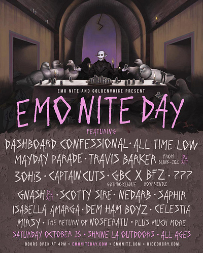 Emo Nite Day branding branding graphic design poster