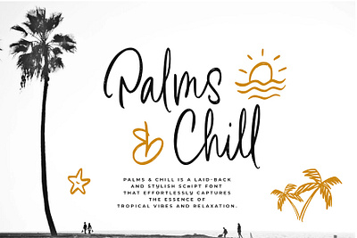 Palms & Chill Handwritten Script 3d animation branding design font graphic design identity illustration lettering logo motion graphics type typography ui