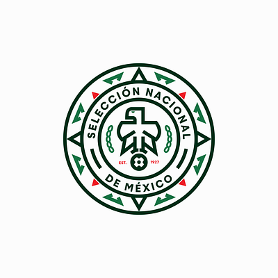 Mexico National Team Logo Reimagined crest futbol logo mexico national soccer
