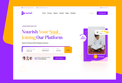 Islamic Institution design different version adobe photoshop banner branding design design idea figma figma design graphic design homepage homepage design idea islamic institution logo trending trending design ui ui ux ux web design web design idea