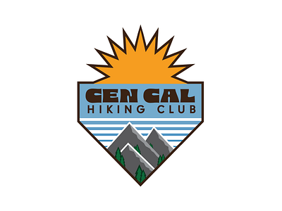 Cen Cal Hiking Club apparel design design illustration vector