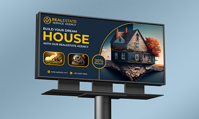 Creative corporate and real estate billboard signage design ads ads design canva canva ads design canva design design graphic graphic design illustration ui