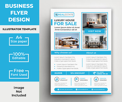 corporate and real estate business flyer leaflet brochure design ads ads design canva canva ads design canva design design graphic graphic design illustration ui