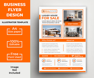 corporate and real estate business flyer leaflet brochure design ads ads design animation canva canva ads design canva design design graphic graphic design illustration ui