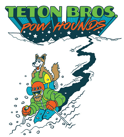 Teton Bros. Collection apparel graphics graphic design illustration typography