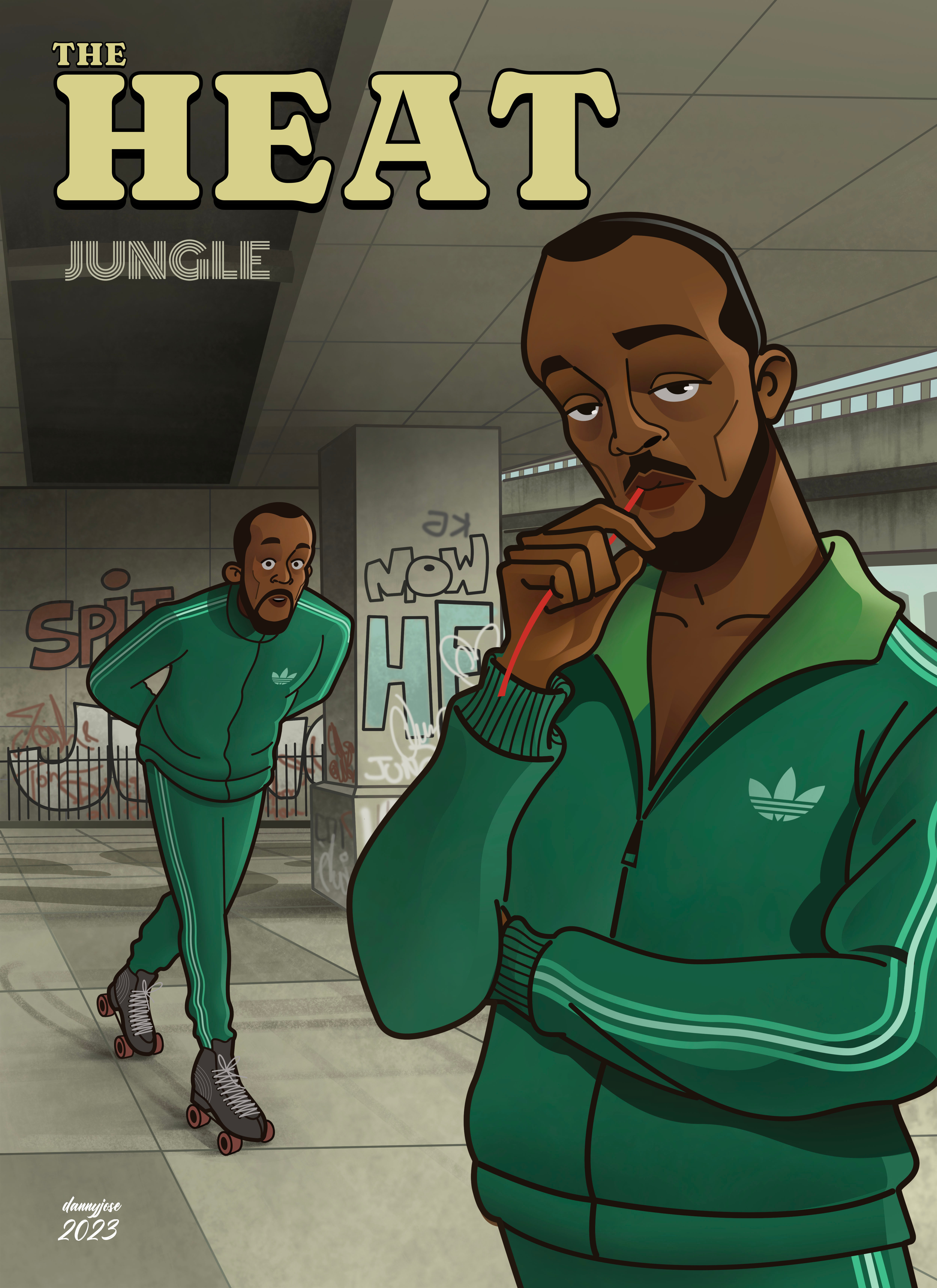 The Heat by Jungle album cover art artist design fan art illustration music