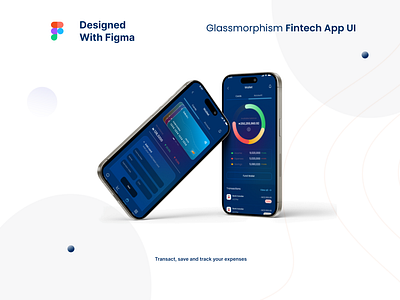 Glassmorphism - Fin-tech mobile app banking app branding fintech glassmorphism graphic design logo mobile app ui ux