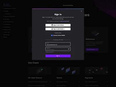 Sign in/Create account UI create account design product design sign in ui web