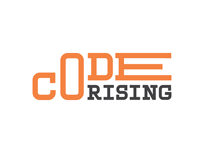 Code Rising: Stack branding edtech logo vector visual identity workmark