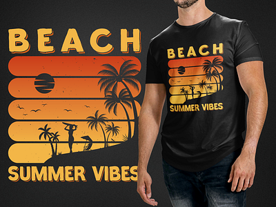 SUMMER T-SHIRT DESIGN adventure apparel beach beachtime clothing design fashion florida graphic design illustration miami mountain nature summer summertime summertshirt summertshirtdesign surfing vector vintage