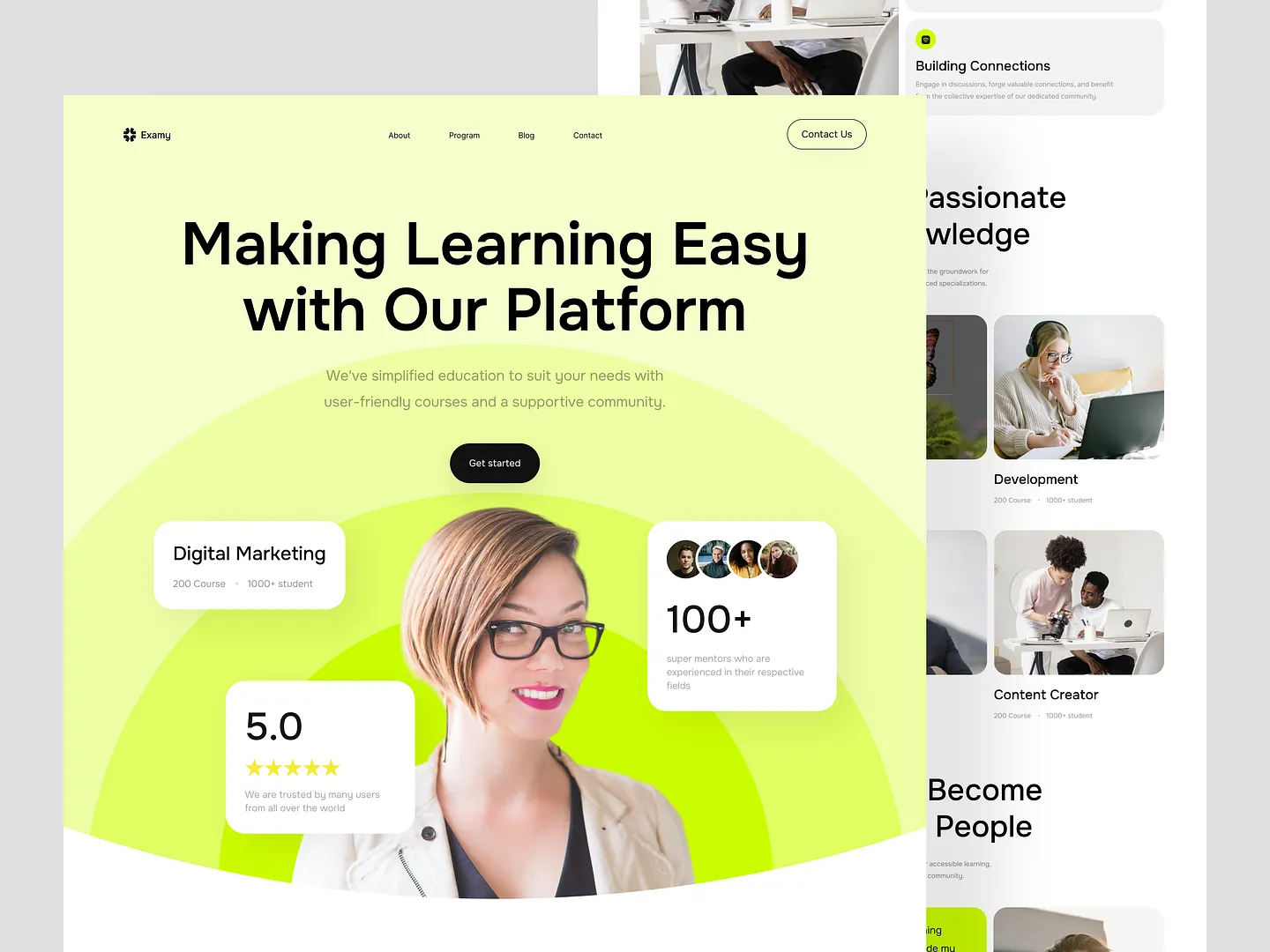 Innovative E-Learning Website Design for Engaging Learning Experiences