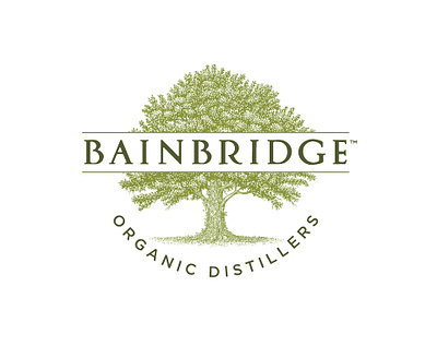 Bainbridge Distillers Logomark by Steven Noble artwork brand mark design engraving etching illustration line art logo scratchboard steven noble woodcut