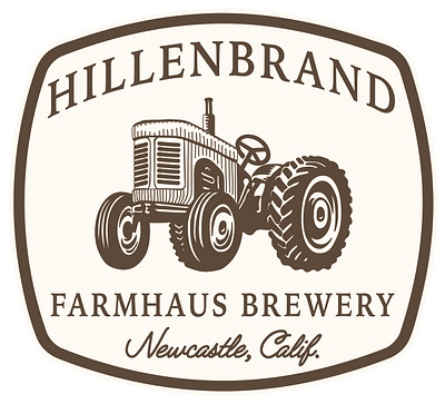 Hillenbrand Farmhaus Brewery apparel graphics graphic design illustration logo typography