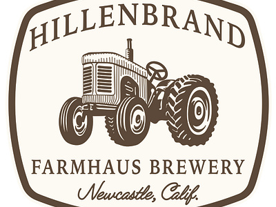 Hillenbrand Farmhaus Brewery apparel graphics graphic design illustration logo typography