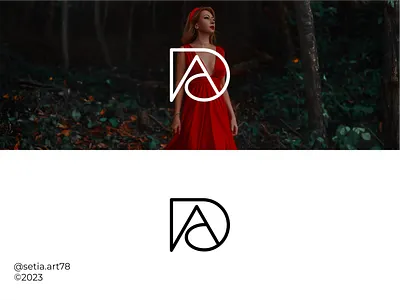 Letter DA Monogram Logo abstract brand branding concept logo design elegant graphic design iconic identity illustration lettering logo logomarca logomark mark minimalist logo monogram symbol typography vector