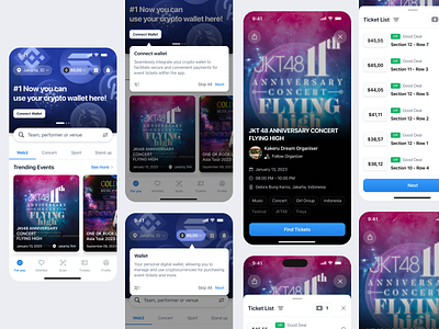 Home - Crypto Payment Revolution for Event Ticketing apps celan binance coinbase connect aps crypto design 3.0 metamask mobile mobile concert mobile ux mobile web3 scan ui ux wallet web 3.0 web3