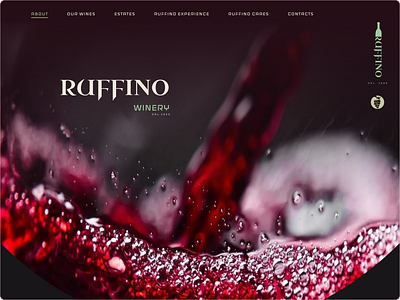 Ruffino Winery UX/ UI italy redesign ui design ux web wine winery