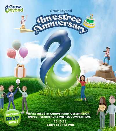 Company Anniversary Poster graphic design