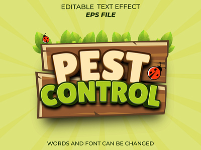 pest control text effect for badge gaming app badge branding design game graphic design illustration label logo pest control text effect ui