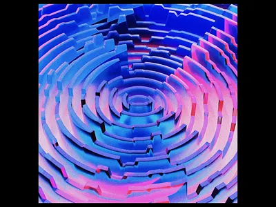 Design 1 of 2 for ThankYouPlease 3d abstract album album art album cover design ep geometric glitch gltichy grain lp minimal music retro