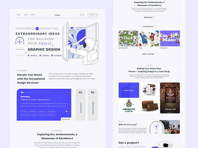 Landing Page Digital Agency digital agency concept design landing page modern design ui website design