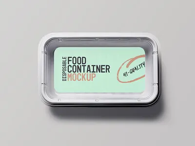 Disposable Food Container Mockup free mockup