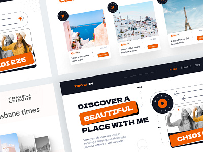 Landing Page Travelling Destination destination landing page travel ui ui concept ui design website design