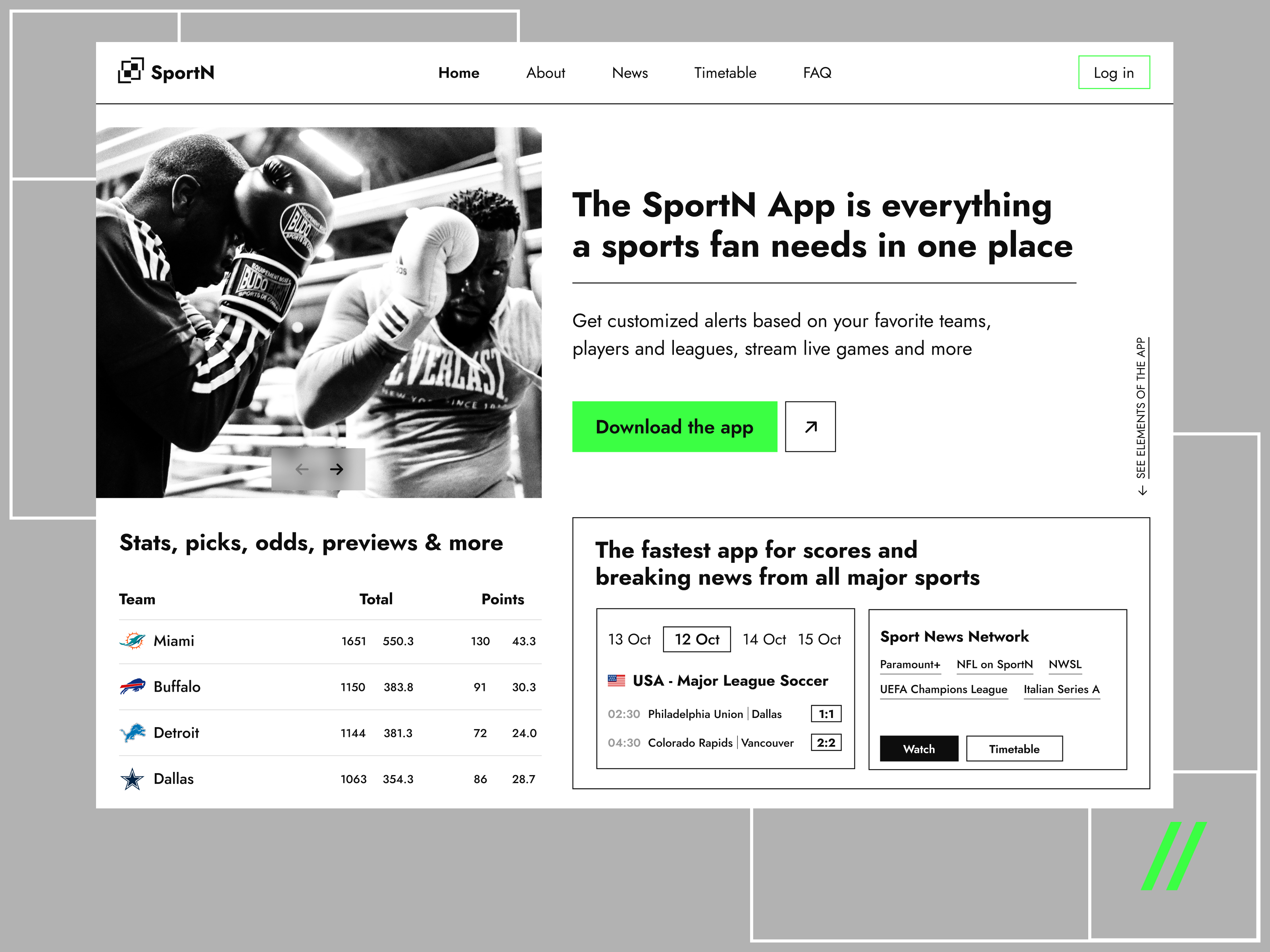 Sports News Mobile iOS App by Kristina Taskaeva for Purrweb UI/UX
