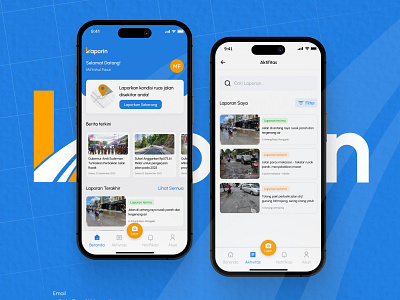 Mobile Application Design for Reporting Road Damage mobile app mobile design ui ui concept design