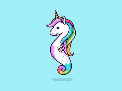 seahorse unicorn branding cartoon cute cartoon cute illustration cute mascot graphic design horse illustration illustration logo mascot seahorses seahourses illustration seahourses unicorn simple casrtoon simple illustration simple mascot unicorn unicorn illustration vector illustration