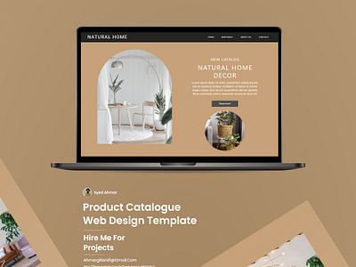 Product Catalogue Web Design Template branding ecommerace web ui furniture web ui product landing page website ui